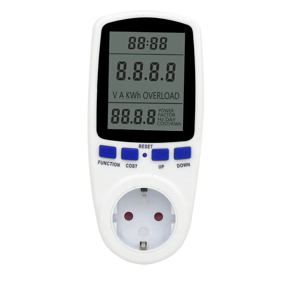 German Electric Digital Solar Power Energy Usage Cost Consumption Charge Monitor Electric Energy Meter