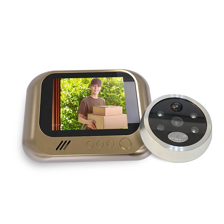 3,2 дюймов ЖК-дисплей Обнаружение движения цифровой дверной глазок с pir ночного видения