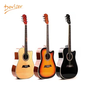 Wholesale custom made high quality vintage talent acoustic guitars in china