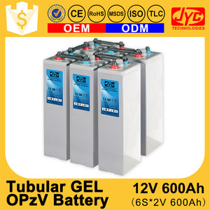 חמה למכירה מתמשך JYC מותג 2 V 200Ah סוללה ג 'ל OPzV צינורי נטענת