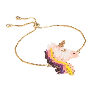 MI-B180354 Moyamiya Arc-En-Ciel Licorne Cheval Miyuki Perles Bracelet Femmes Adolescents Enfants De Mode À La Main pour Enfants - Product Image 1