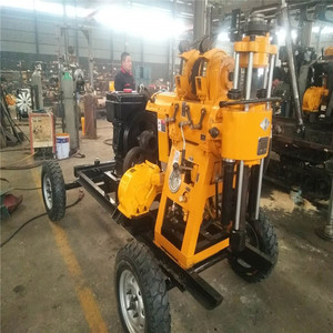 Small Portable Diesel Engine Deep Rock Well Drilling Rig Machine/ハード削岩リグ - Product Image 4