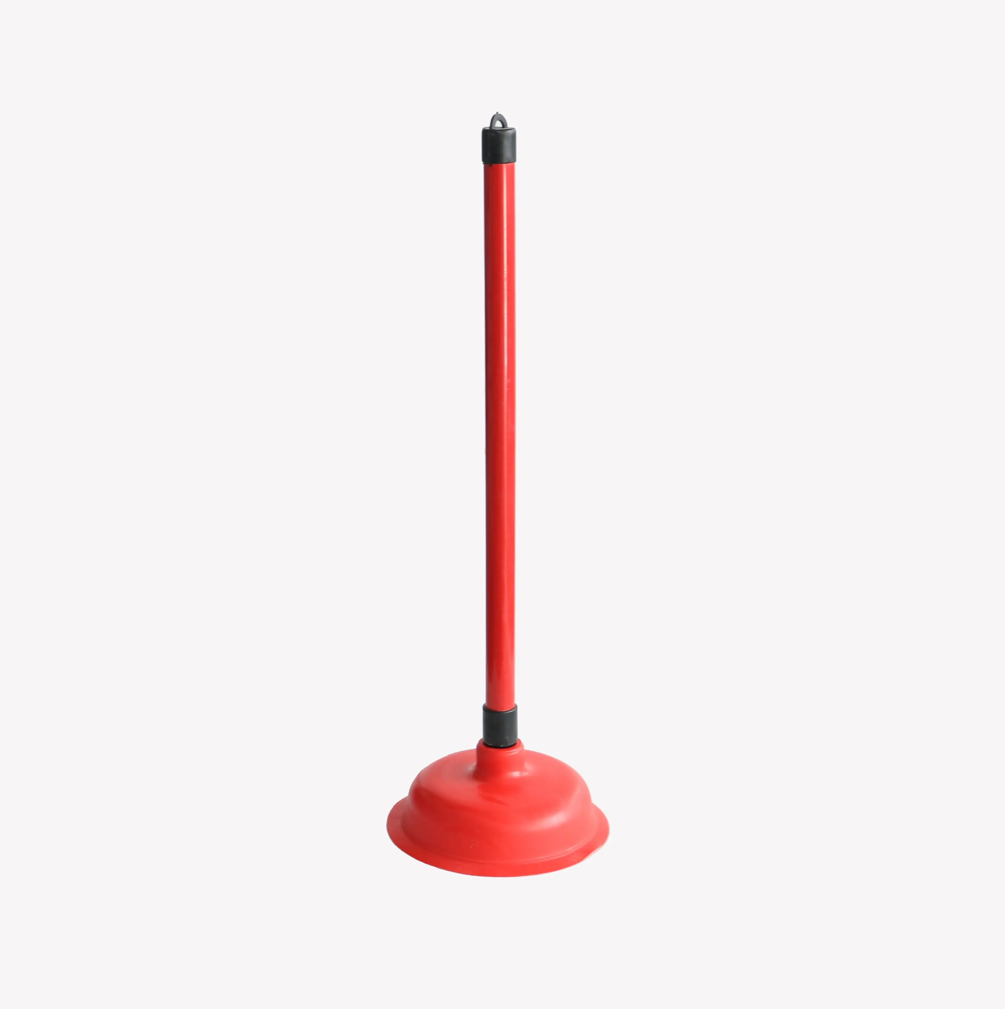 ITEM NO.2221 13.5CM red good suction PVC Force Cup PVC Toilet Plunger with a Long Plastic Handle