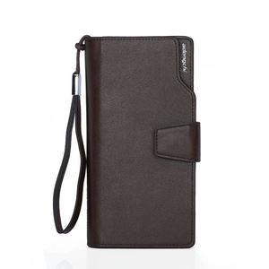 Мужской кожаный кошелек ADENGCHI из искусственной кожи, многофункциональный, с молнией, отделением для монет, держателями для карт, высококачественный, повседневный. - Product Image 2