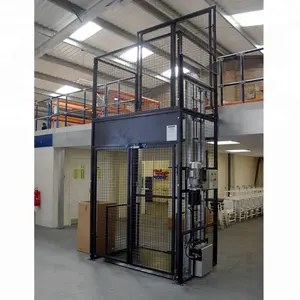 1 ton electric cargo elevator hydraulic Mezzanine floor goods lift