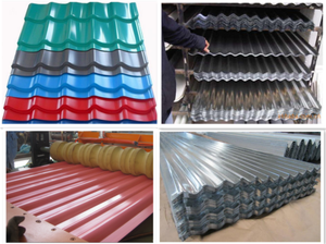 屋根シート塗装済み亜鉛メッキ波形 - Product Image 2