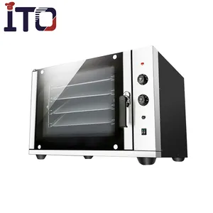 Industri Konveksi Oven Serial Desktop Listrik Pembuatan Roti Oven