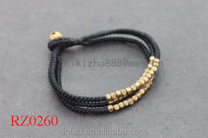 Main <span class=keywords><strong>multicouche</strong></span> isolation perles pas cher personnalisé en laiton cloche bracelet - Product Image 3