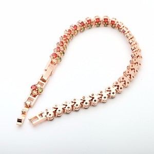 Teemi 2015 nuevo oro de Rose plateado clásico Roma 3Row Multi Cubic pulsera circón pavimentada Mujeres Moda Nupcial joyería - Product Image 3