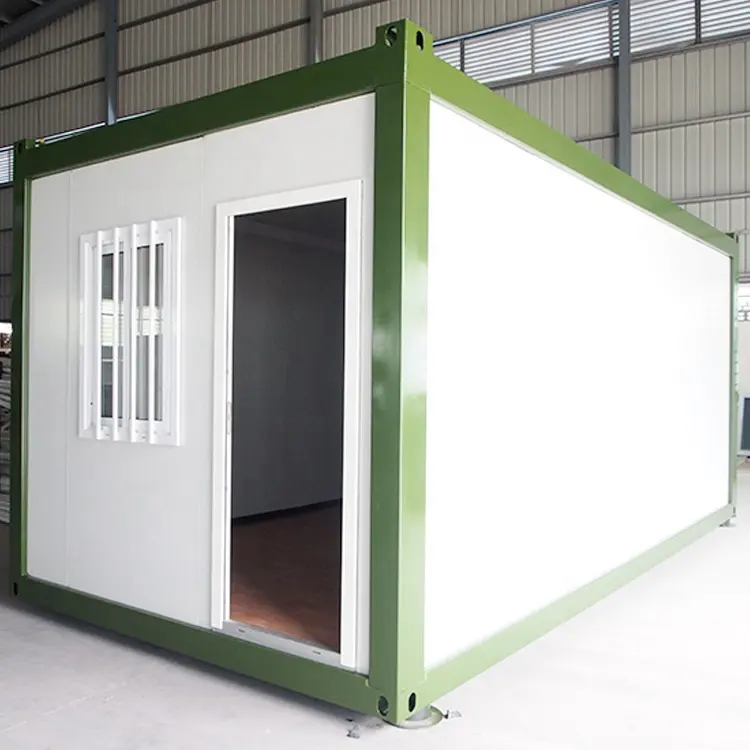 Perfab container 20ft steel structure prefab family home modern container house