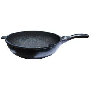 High quality aluminum black nonstick wok