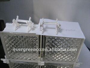 Decorazioni da Esterno, Forniture per <span class=keywords><strong>Giardino</strong></span>, Separatori <span class=keywords><strong>in</strong></span> Plastica Bianca per Mattoni di Vetro (Dimensioni 80x60mm 80x10mm 10x100mm) - Product Image 3