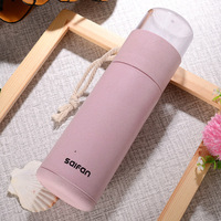 Bouteille en verre double paroi avec filtre intégré pour thé, eau, lait, bière, café