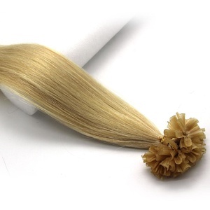 Venta al por mayor Keratin Nail U Tip Remy Extensiones de cabello humano 16-26 "Straight 100s Extensiones de cabello humano preadherido Cabello chino - Product Image 5