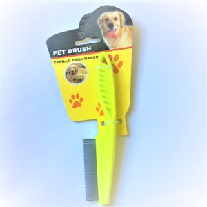 ペット猫犬動物ノミシラミニットコーム、高密度の短いステンレス鋼ピンと長いプラスチックハンドル - Product Image 5