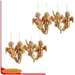 Gold Aluminum Cherub for Christmas ornaments Crafts