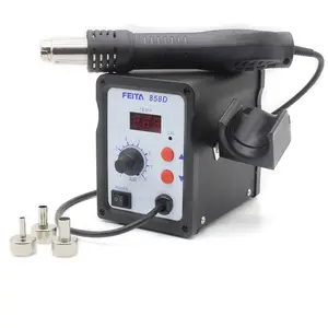 Hot Air SMD Rework Station Heat Gun Welding Repair Hot Selling FT-858D 110V/220V 700W Desoldering,desolder Rework 27x18x16cm 3kg