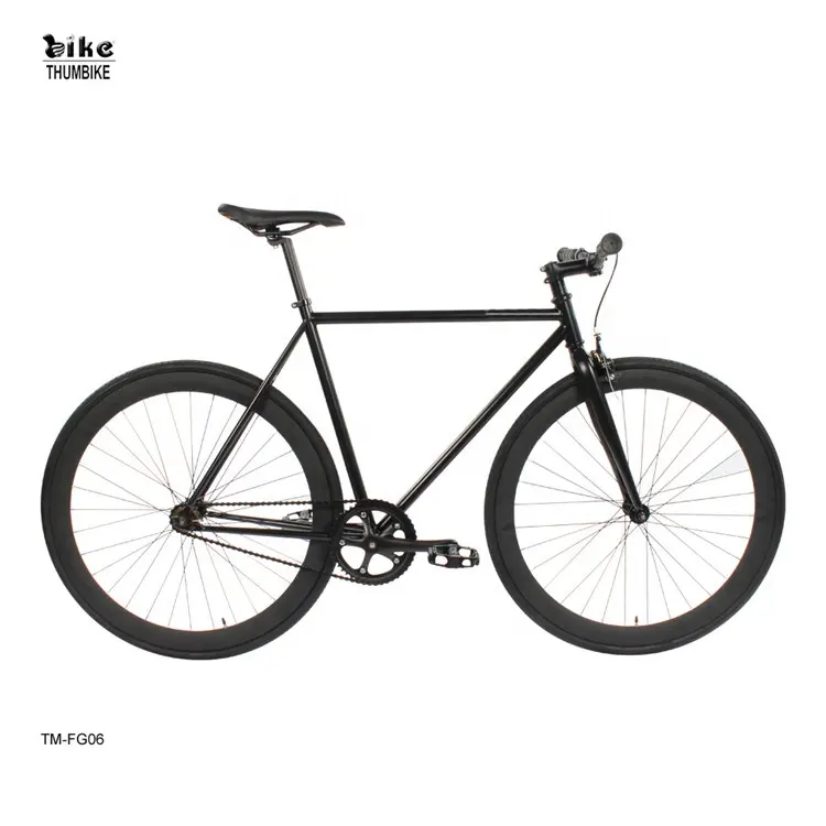 Single Speed Fixie Della Bicicletta Hi-Ten acciaio Nero 700c Fixed Gear Bike