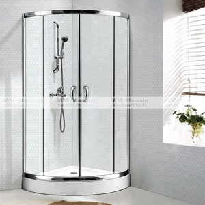 Foshan Prezzo di Fabbrica All'ingrosso Da Cucina <span class=keywords><strong>Splashback</strong></span> 19 millimetri Lucido Smaltato Bianco Penny Rotondo In Porcellana Mosaico Muro del Bagno Piastrelle - Product Image 2