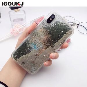 Hot Bán Kim Cương Đầy Đủ TPU Caver Trở Lại Điện Thoại Trường Hợp Cát Động Cho Iphone X 8 Điện Thoại Thông Minh Trường Hợp - Product Image 6