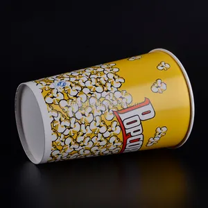 Hot sell christmas printed paper buckets for popcorn