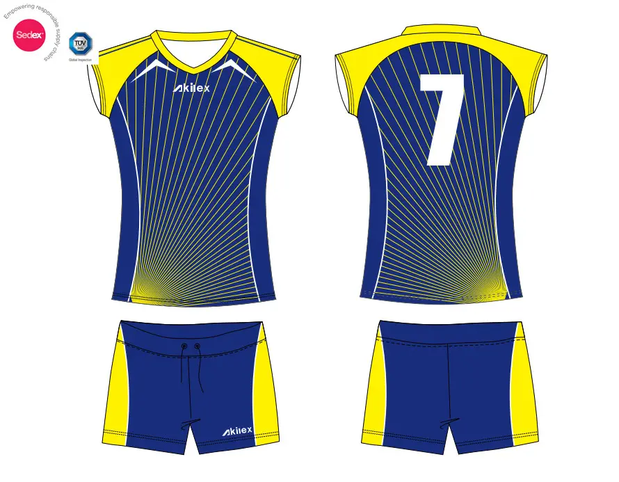 China Leverancier Akilex Professionele Sublimatie Ontwerp Uw Eigen Mouwloze Hoge Kwaliteit Volleybal Jersey