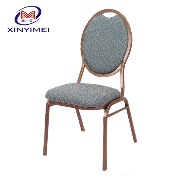 الجملة البيضاوي معدنية الظهر تكويم تستخدم كرسي مأدبة فندق فوشان
