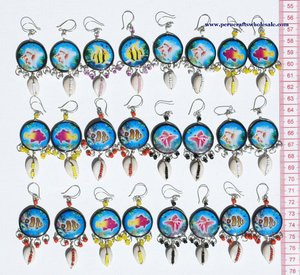 Pendientes de gota artesanales de concha hechos a mano con accesorio de moda directo al por mayor de vendedores - Product Image 2