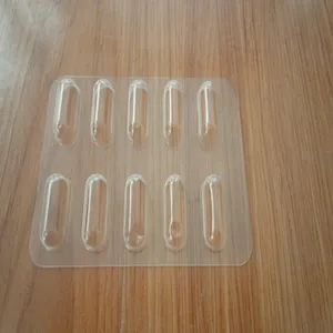 clear tablet packing tray plastic