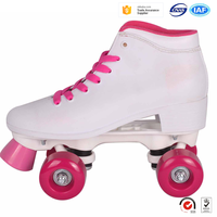 Chaussures de patins à roulettes pour camion à quatre roues en alliage d'aluminium, Logo personnalisé, couleur blanche