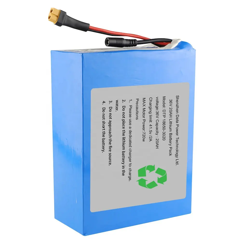 Custom Lithium Batterijen 48V 60V 36V 20Ah Elektrische Motorfiets Scooter Batterij Voor 500W 750W 1000W Motor