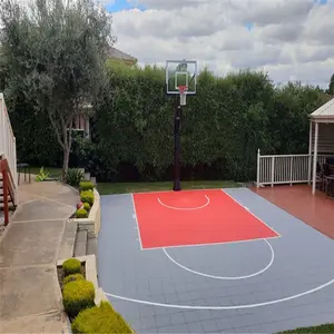 Outdoor&Indoor multi sport basketball tiles plastic used basketball sport court flooring