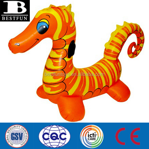 Giocattolo Gonfiabile Galleggiante a Forma di Cavalluccio Marino in PVC Resistente, Grande Materassino da <span class=keywords><strong>Piscina</strong></span> con Maniglie per Bambini - Product Image 2
