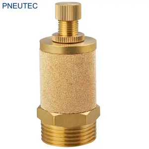 BESL 1/8 1/4 3/8 1/2 sintered powder Bronze Brass male thread Pneumatic muffler Air Throttle Valve Quick Release Valve