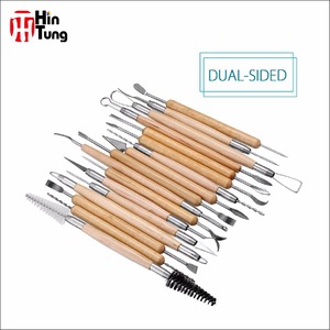 Fournitures d'art professionnelles vente chaude 30 pièces outils de poterie ensemble d'outils de sculpture en argile avec accessoire multi-argile pour l'art - Product Image 3