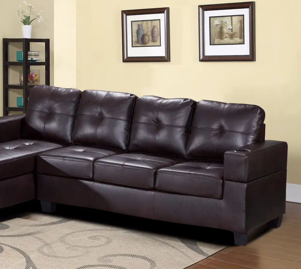 Ghế Sofa Da Bán Chạy Màu Đen Thiết Kế Hình Chữ L Cho Phòng Khách Thời Trang Giá Rẻ (Cũ) Giảm Giá