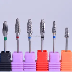 2018 prodotti di tendenza Carburo Nail Drill Bits di Calore Trasporto Grande Cono Bit di Un Pezzo Carburo Punte Nail Salon Fornitore