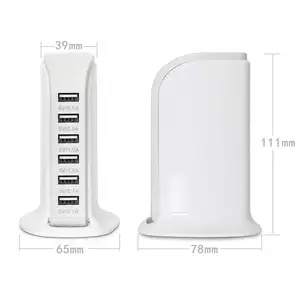 Chargeur mural USB 5V, 6a, 30w, pour téléphone portable, station de charge de voyage, appareil de marin, adaptateur d'alimentation