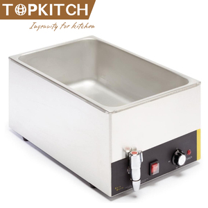 Bain-marie électrique en acier inoxydable, chauffe-plats et buffet, table à vapeur, double <span class=keywords><strong>section</strong></span> avec 2 bacs ronds, casseroles, poêles pour - Product Image 3