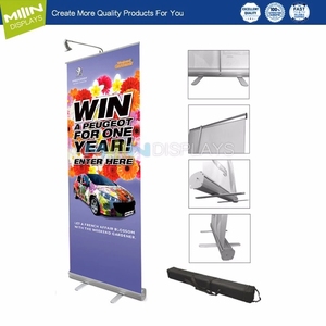 85x200 cm Retractable Advertising Pull up <strong>Banner</strong> <strong>Roll</strong> up <strong>Banner</strong> Stand for Event - Product Image 2