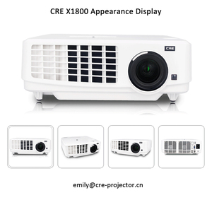 CRE X1800 Full HD 3LCD 3LED tiro corto de educación proyector de cine <span class=keywords><strong>en</strong></span> casa 1080 p con construido <span class=keywords><strong>en</strong></span> Wifi androide PC - Product Image 2