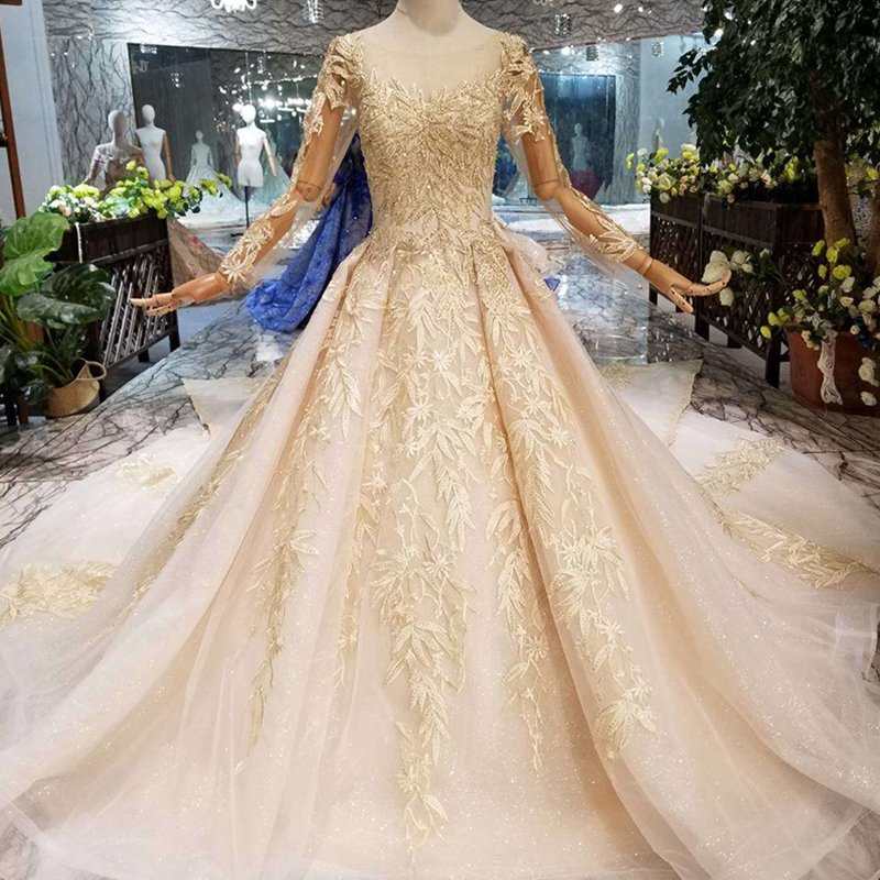 wedding dresses ivory and gold