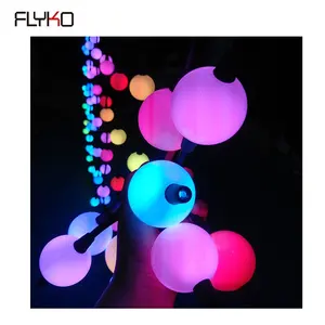 Professional custom RGBW 360 Degree decoration 51mm diameter full color dmx 3d led pixel ball lighting