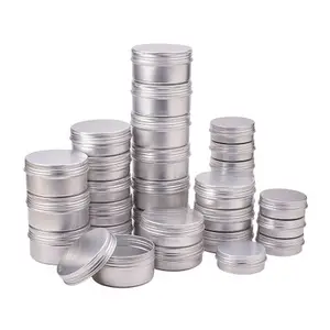 Wholesale china factory 5g 10g 15g 20g 25g 50g 100g aluminum jar cosmetic jar / body scrubs jar deodorant tin