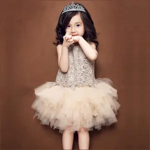 Trung Quốc Nhập Khẩu Bán Buôn Cô Gái Trẻ Em Ưa Thích Puffy Đảng Cô Gái Dresses Từ Trẻ Em Nhà Máy Quần Áo