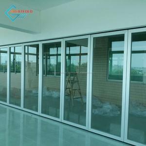 Fabricante flexibles movimiento <span class=keywords><strong>de</strong></span> partición <span class=keywords><strong>de</strong></span> vidrio para cocina sala <span class=keywords><strong>de</strong></span> exposición - Product Image 5