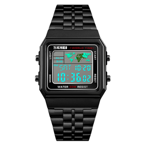 Reloj Skmei 1338, Compra en Línea en Alibaba, Reloj Cuadrado para Hombre, Moda Urbana, Relojes Digitales Modernos, Hora Mundial de Vietnam para Adolescentes, Bajo Pedido Mínimo - Product Image 5