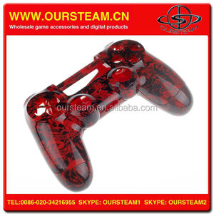 Nueva llegada Salpicadura roja Diseño de casos de vivienda para <span class=keywords><strong>PS4</strong></span> Controlador Hydro sumergió la Shell - Product Image 2