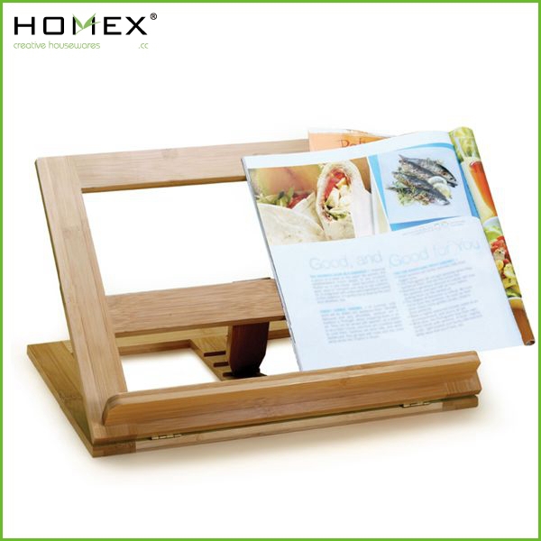 Бамбуковый держатель для книг/подставка для книг для чтения и подставка для книг/завод homex _ fsc/BSCI