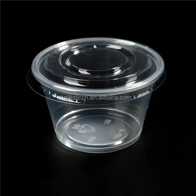 30ミリリットルスフレカッププラスチックゼリー容器から0.5オンス-5.5オンス醤油カップと蓋メーカー